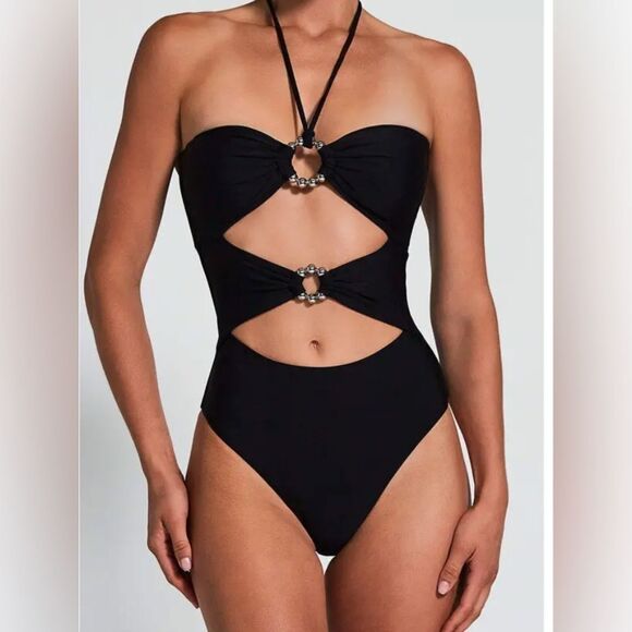 DEVON WINDSOR Nala Swimsuit black NWT - Picture 1 of 6